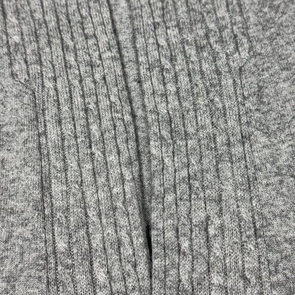 Forte Cashmere Open Front Cashmere Cardigan Sz.L Gray Quiet Luxury Cozy Longline - Picture 8 of 13